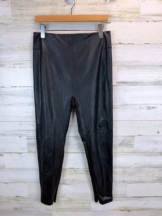 Honeylove Vegan Leather Leggings 1X Black Sculpting High Rise Core Athleisure - Picture 3 of 15